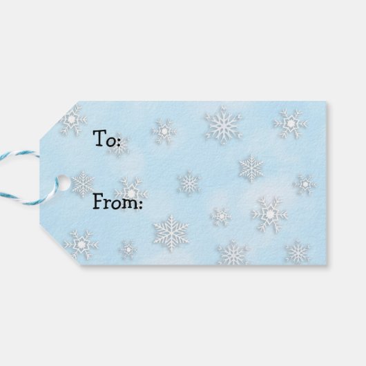 Feestelijke feestdag of kerstcadeau cadeaulabel (Achterkant Horizontaal)