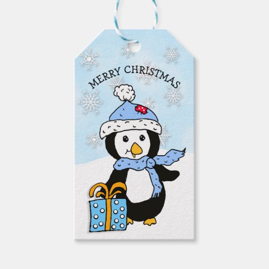 Feestelijke feestdag of kerstcadeau cadeaulabel (Voorkant)