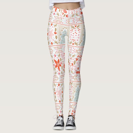 feestelijke feestdag voor feestelijke feestdagen leggings (Voorkant)