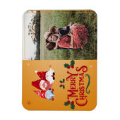 Feestelijke feestdag Vrolijke Kerst Keepsake Foto Magneet (Verticaal)