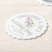 feestelijke feestdag. Weddag Kartonnen Onderzetters (Gekanteld)