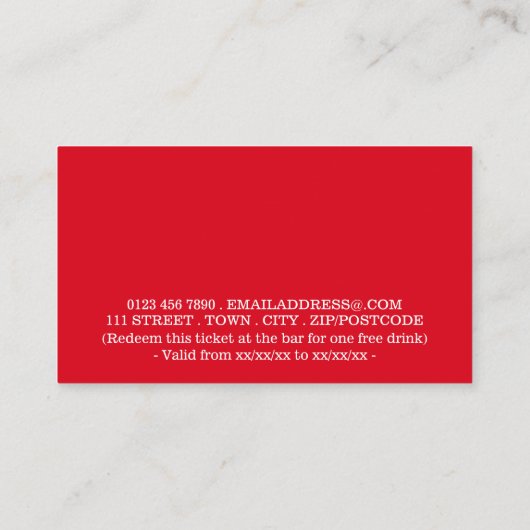 Feestelijke Feestdagen - Abstracte Kerstman - Dran Informatiekaartje (Achterkant)