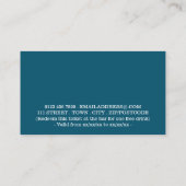 Feestelijke Feestdagen - Blauwe Kerstman - Drankje Informatiekaartje (Achterkant)