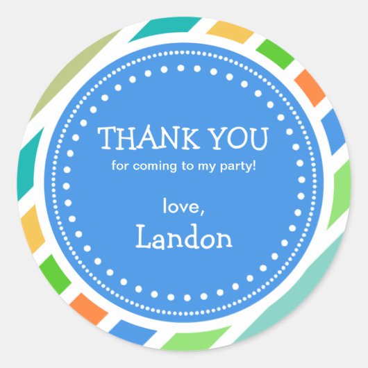 feestelijke feestdagen geboortedag dank je Sticker (Voorkant)