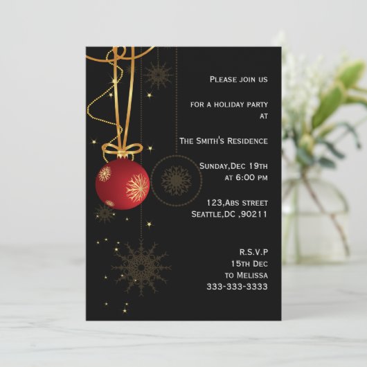 feestelijke feestdagen kaart (Staand voorkant)