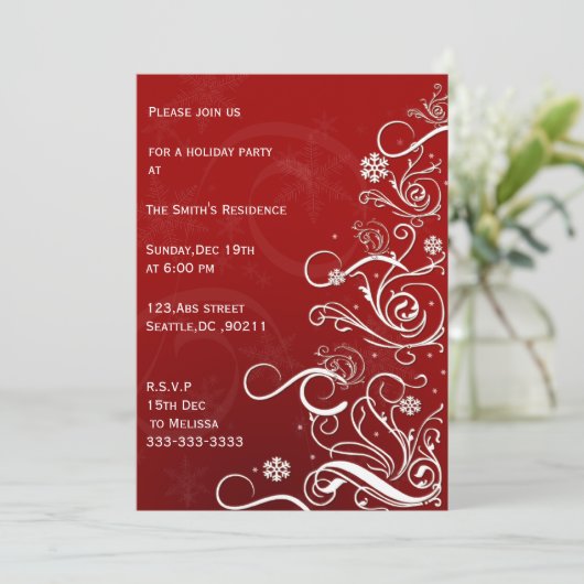 feestelijke feestdagen kaart (Staand voorkant)