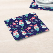 Feestelijke feestdagen kartonnen onderzetters (Schuin)