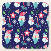 Feestelijke feestdagen kartonnen onderzetters (Voorkant)