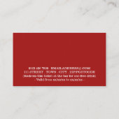 Feestelijke Feestdagen - Kerstman Zak - Drankjes T Informatiekaartje (Achterkant)