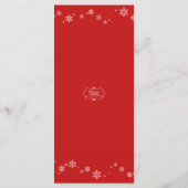 feestelijke feestdagen menu (Achterkant)