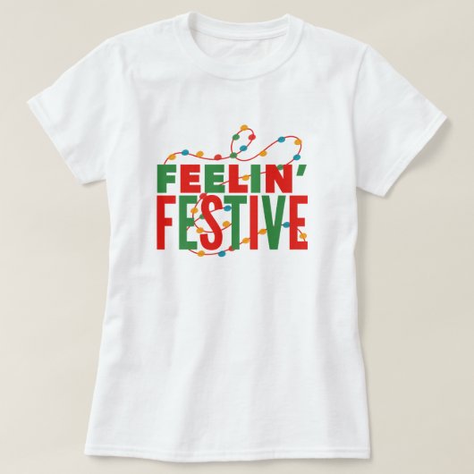 Feestelijke Feestdagen T-shirt (Design voorkant)