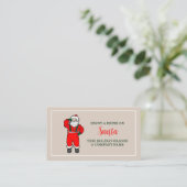 Feestelijke Feestdagen - Vintage Kerstman - Drankj Informatiekaartje (Staand voorkant)