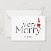 feestelijke feestdagen voor kerst notitiekaartje (Voorkant)