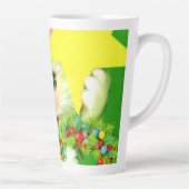 feestelijke feestelijke feestdag met oud kerstfees latte mok (Rechts)