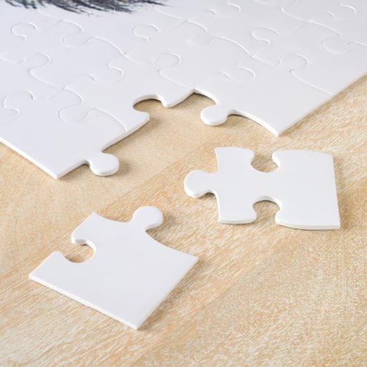 feestelijke feestelijke feestdag met oud kerstfees legpuzzel (Zijkant)