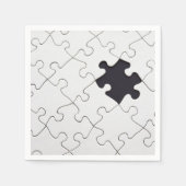 feestelijke feestjes puzzelstukpapier servetten (Voorkant)