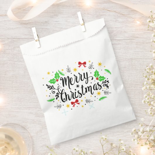 feestelijke feestkerst bedankzakje (Geknipt)