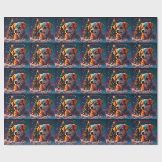 feestelijke feestkerst cadeaupapier (Vlak)