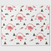 feestelijke feestkerst cadeaupapier (Vlak)