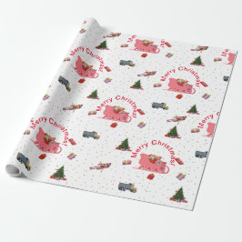 feestelijke feestkerst cadeaupapier