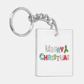 feestelijke feestkerst | FEESTDAGEN Sleutelhanger (Voorkant Links)