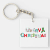 feestelijke feestkerst | FEESTDAGEN Sleutelhanger (Voorkant)