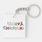 feestelijke feestkerst | FEESTDAGEN Sleutelhanger (Achterkant)