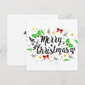 feestelijke feestkerst feestdagenkaart (Voorkant / Achterkant)