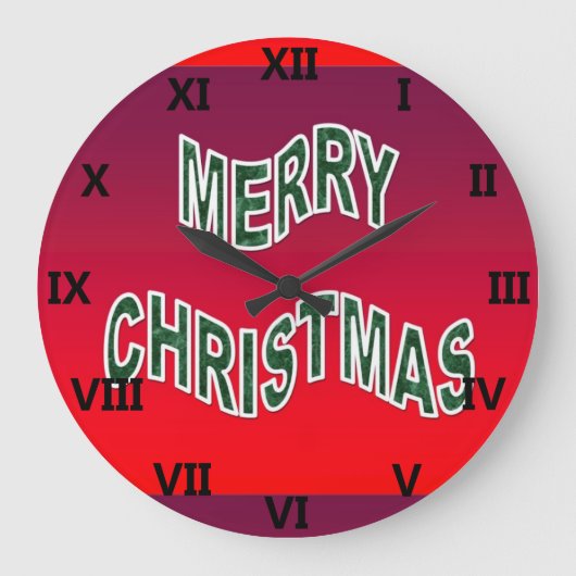feestelijke feestkerst grote klok (Voorkant)