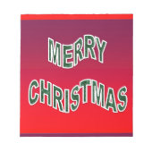 feestelijke feestkerst notitieblok (Voorkant)