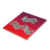 feestelijke feestkerst tegeltje (Zijkant)