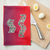 feestelijke feestkerst theedoek (Quarter Fold)