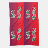 feestelijke feestkerst theedoek (Verticaal)