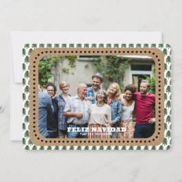 Feestelijke FELIZ NAVIDAD Kerstboom Foto Feestdagenkaart