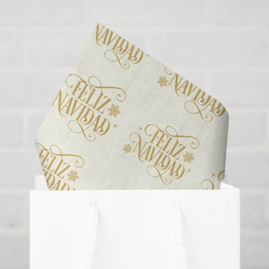 Feestelijke Feliz Navidad Tissue Paper Tissuepapier (Cadeauzakje)