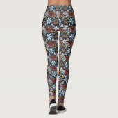 Feestelijke Fiasco Bloemen Leggings (Achterkant)