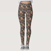 Feestelijke Fiasco Bloemen Leggings (Voorkant)