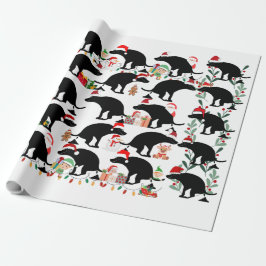 Feestelijke Fido Fiasco Kerstpoepende Hond Cadeaupapier