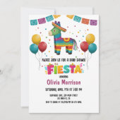 Feestelijke Fiesta Baby Shower Uitnodiging (Voorkant)