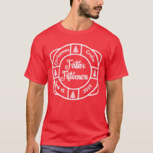 Feestelijke Fifteeners Classic Crew T-shirt (rood)