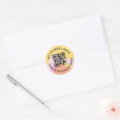Feestelijke & Fijne Bachelorette QR/Venmo Sticker (Envelop)
