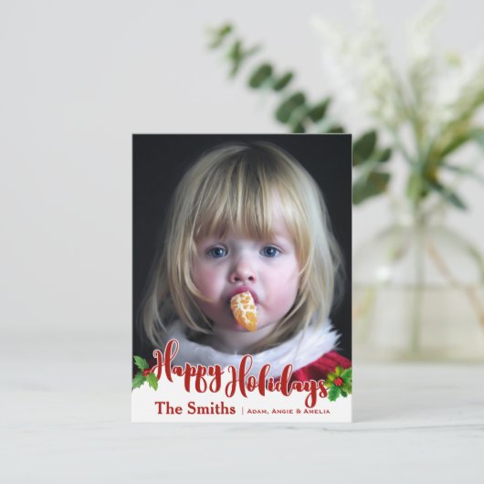 Feestelijke fijne feestdagen Calligrafie | Hulst | (Staand voorkant)