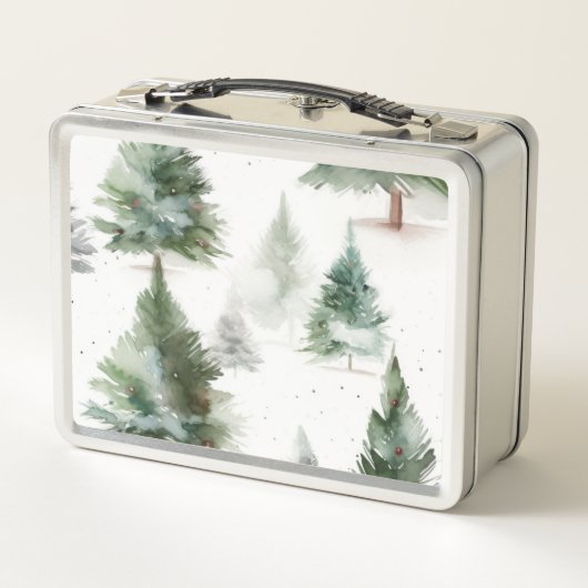 Feestelijke Fir Tree Food Storage Box (Achterkant)