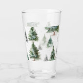 Feestelijke Fir Tree Glass Tumbler (Achterkant)