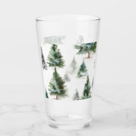 Feestelijke Fir Tree Glass Tumbler