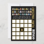 Feestelijke Fir Trees, Kerstfeest Bingo Kaart (Voorkant)