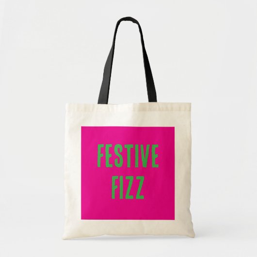 Feestelijke Fizz Christmas Canvas tas (Voorkant)