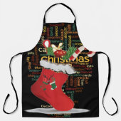 Feestelijke Flair: Kerstmis Chef's Special Day Schort (Voorkant)