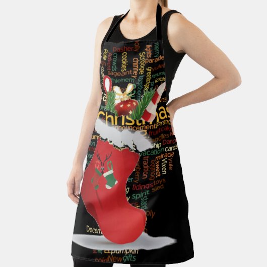 Feestelijke Flair: Kerstmis Chef's Special Day Schort (Insitu)