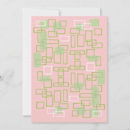 Feestelijke Flamingo Party uitnodigingen (Achterkant)